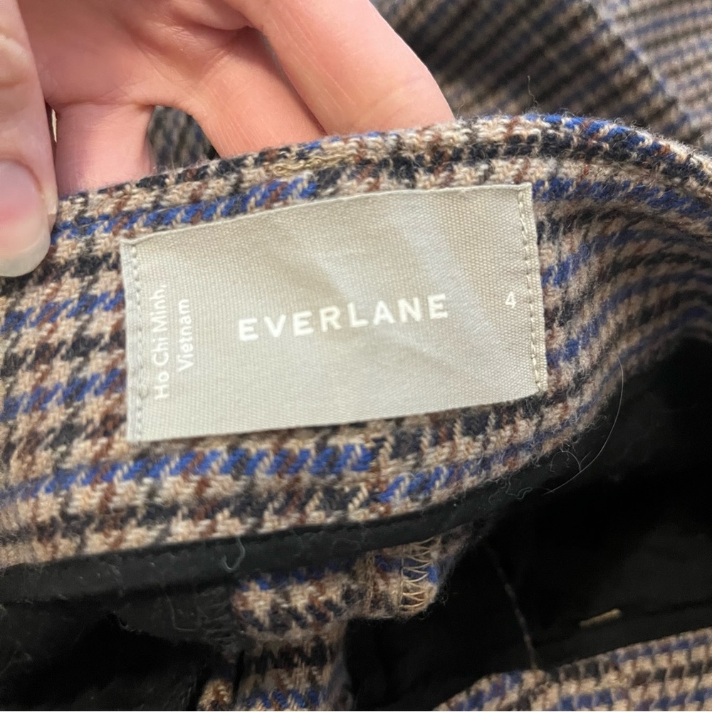 Everlane Rewool Way High Drape Pant Houndstooth - Picture 4 of 7